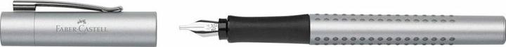 Actual product image Faber-Castell FABER-CA. Grip fountain pen Calligraphy 1.4mm 140957 nib in silver (Silver, 1 x)