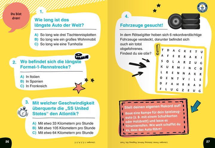 Produktbild Ravensburger Guinness World Records - Die besten Rekorde für Erstleser (Rekordebuch zum Lesenlernen) (Deutsch, 2025)
