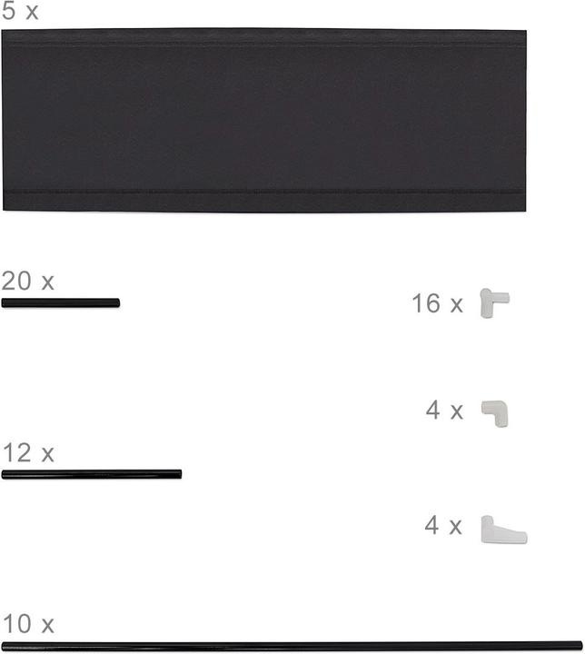 Image du produit Relaxdays Baylee (87 x 29.5 x 90.5 cm)