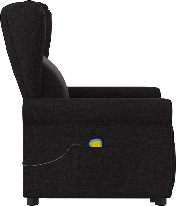 Actual product image VidaXL Massage chair with stand-up aid black fabric