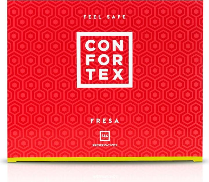 Actual product image Confortex Strawberry Condom 144 Units (144 pcs.)