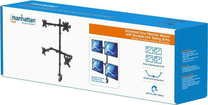 Image du produit Manhattan Bras de table pour moniteur (Tables, 32")