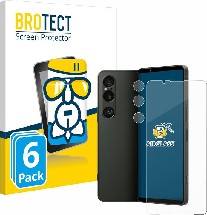 Produktbild BROTECT AirGlass Panzerglasfolie (6 Stück, Sony Xperia 1 VI)