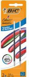 Produktbild Bic 4 Colours Smooth Kugelschreibermine M blau, 2 St.