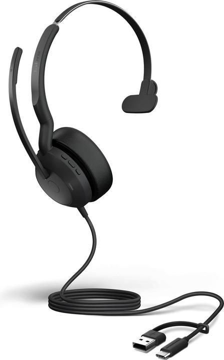 Jabra Evolve2 50 (Kabellos, Kabelgebunden, USB-A)