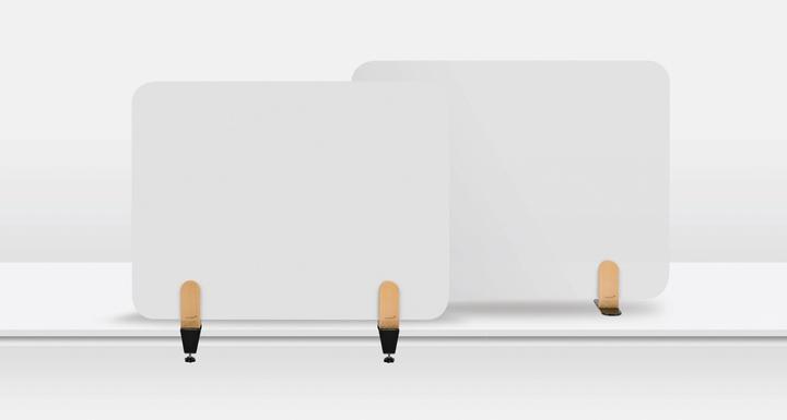 Actual product image Legamaster ELEMENTS table divider whiteboard brackets
