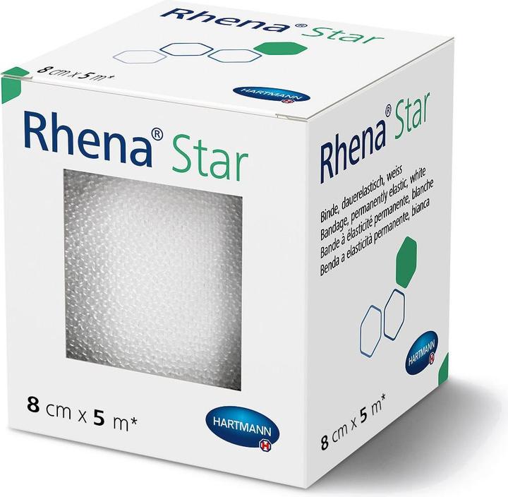 Produktbild Rhena Star Elastische Binden 8cmx5m Cellophan
