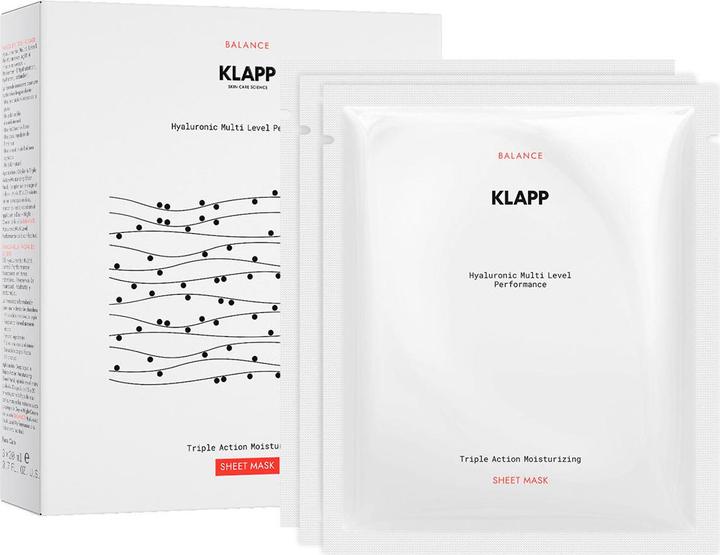 Produktbild Klapp Hyaluronic Multi Level Performance Triple Action Moisturizing Sheet Mask Set