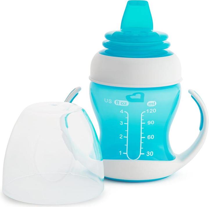 Actual product image Munchkin Gentle Transition Trainer Cup, 4m+, 118ml, blue, 012549WWW (118 ml)