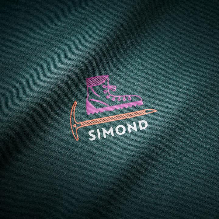 Actual product image Simond Herren Kletter-T-Shirt strapazierfähig - Vertika grün (XXL)
