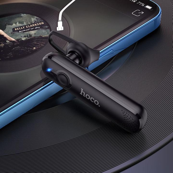Produktbild Hoco - Bluetooth Headset Diamond (E63) - Bluetooth 5.0, Rotary Ear Hook - Black