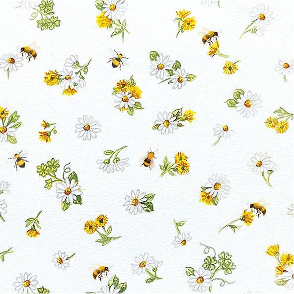 Produktbild Ambiente Gänseblümchen und Bienen (20 x, 33 x 33 cm)