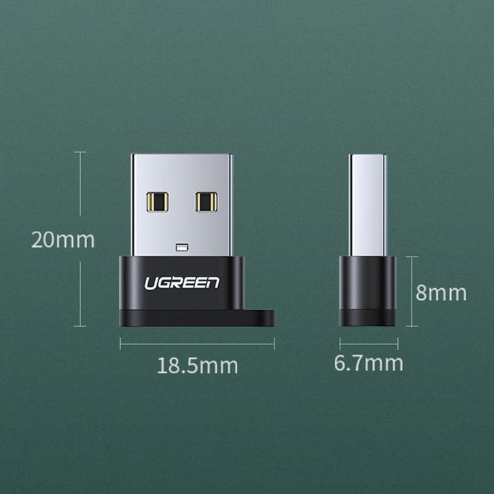 Productafbeelding Ugreen USB-C naar USB-A 2.0 bluetooth adapter (zwart) (USB 2.0, USB 3.1)