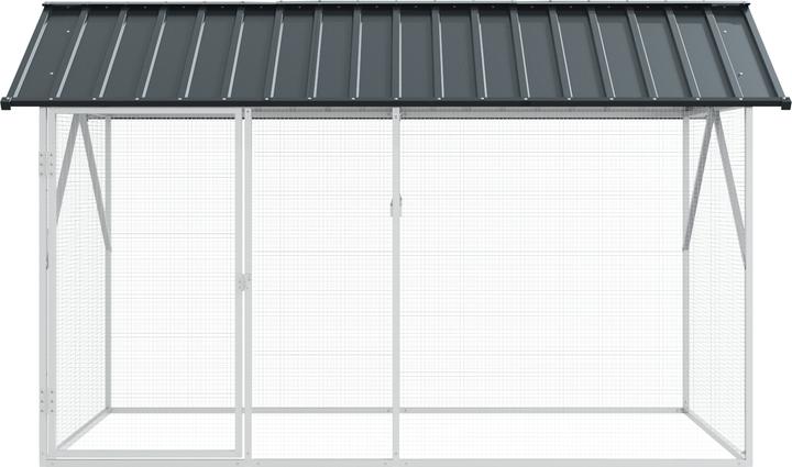 Immagine prodotto VidaXL Voliera per uccelli antracite 112x227x141 cm in acciaio