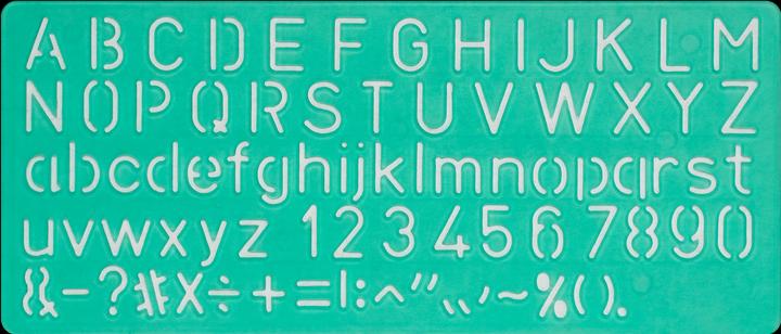 Produktbild Linex Schriftschablonen-Set (30 mm)