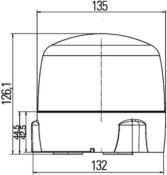 Produktbild Hella 2RL 010 979-121 Rundumkennleuchte Rota LED, Magnetbefestigung, 12/24V