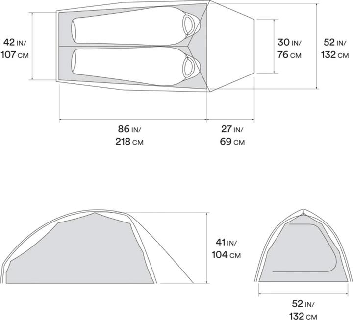 Actual product image Mountain Hardwear Nimbus™ UL 2 Tent (Dome tent, 1.04 kg, 2 persons)