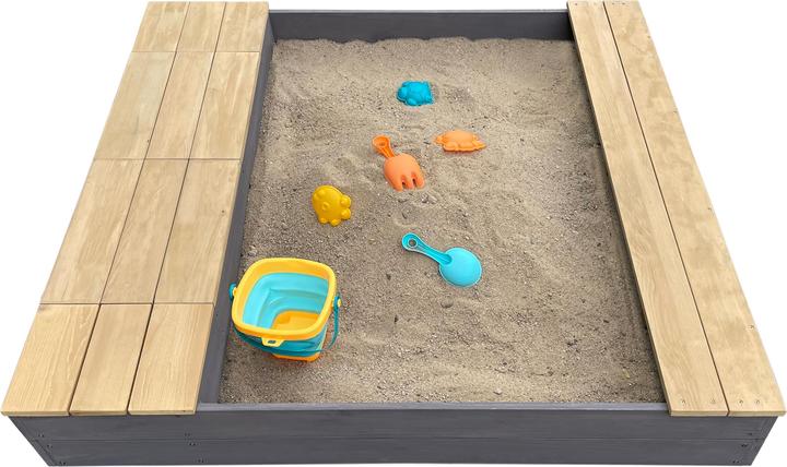 Image du produit Axi Bac à sable Evy avec bassin et espace de rangement Gris/Brun