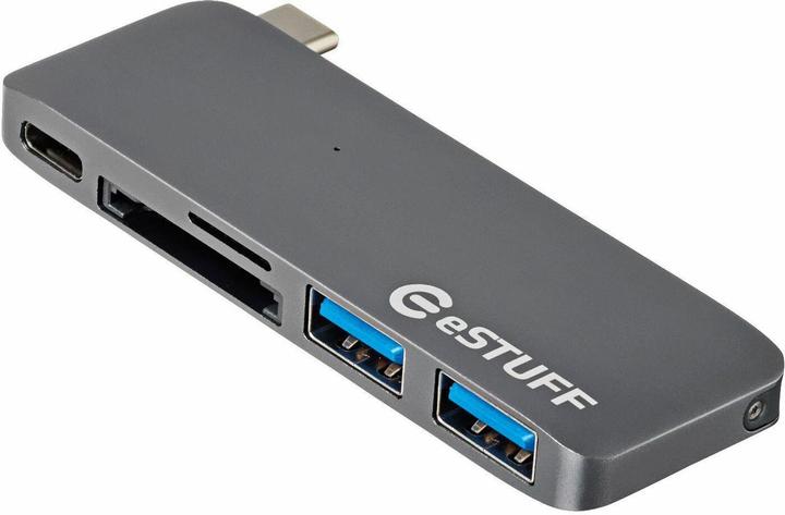 Immagine prodotto eSTUFF Hub USB Type-C con slot (USB-C, 3 Porti)