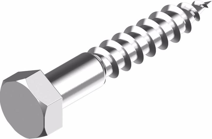 Produktbild Wasi Sechskant-Holzschrauben DIN 571 - Edelstahl A2 10x 80
