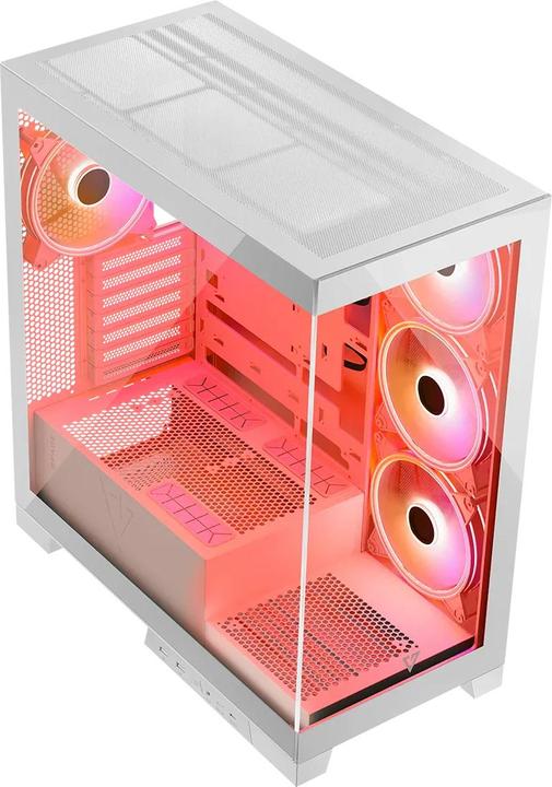 Actual product image Modecom Computer case Volcano SPACE APEX ARGB MIDI USB 3.0 X 2 CYPE-C white (mATX, ATX, ITX)