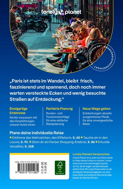 Produktbild Reiseführer Paris (Deutsch, Madeleine Rothery, Alexis Averbuck, Nicola Leigh Stewart, Fabienne Fong Yan, Jean-Bernard Carillet, Rooksana Hossenally, 2024)