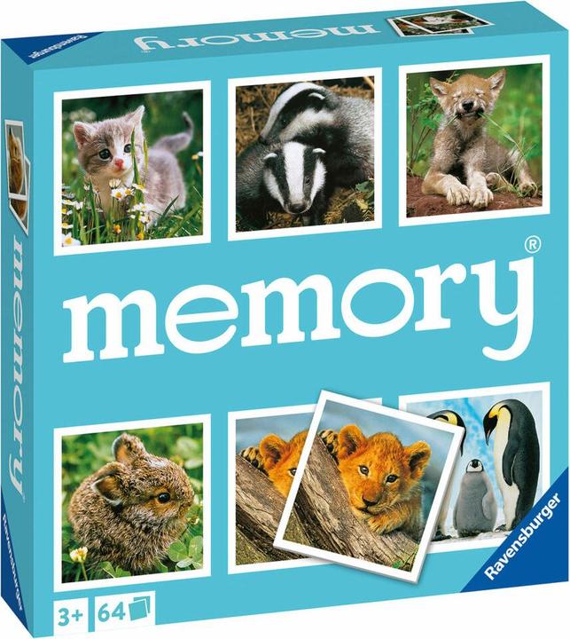 Produktbild Ravensburger Memory Tierkinder (Deutsch, Spanisch, Französisch, Italienisch, Englisch)