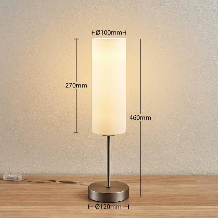 Image du produit Lindby Felice lampe de table White/Nickel (E27)