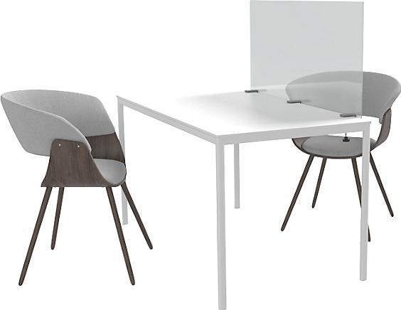 Immagine prodotto Magnetoplan Pannello divisorio in acrilico, alt. x prof. 600 x 70 mm, larghezza 1600 mm, con (60 cm, 160 cm)
