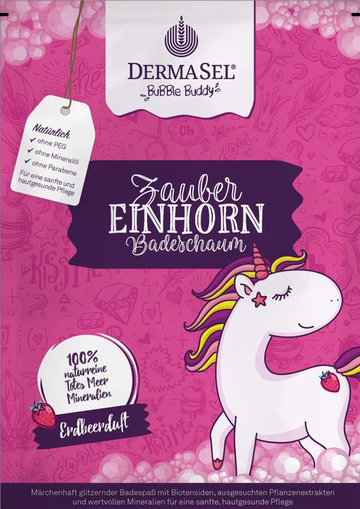 Produktbild DermaSel Badeschaum ZAUBER EINHORN "Bubble Buddy" (35 ml, Schaumbad)