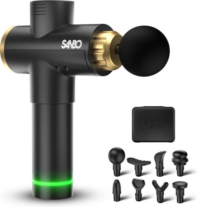 Actual product image Sanbo Massage gun Elite - Sport en Relax massage - Professioneel 30 Standen - Inclusief Koffer - Inclusief