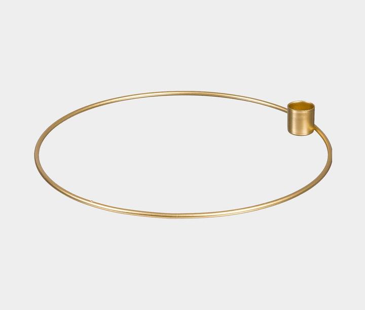 Produktbild Halbach Metall-Kerzenhalter Ring Ø 25 cm, gold