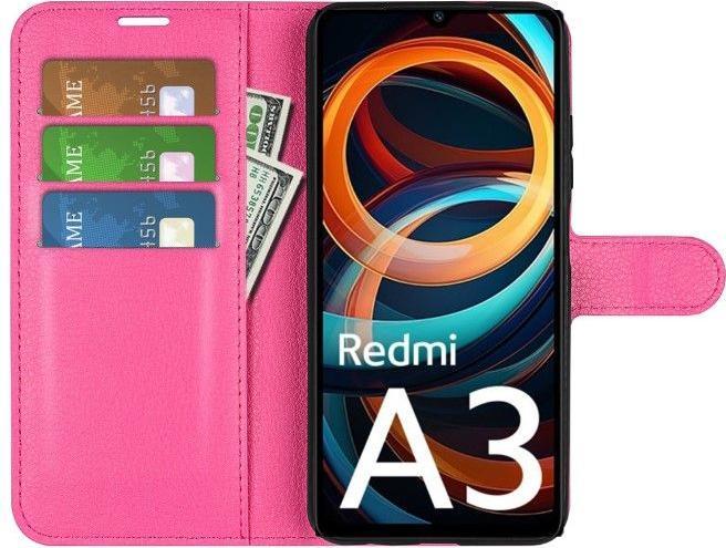 Actual product image MU Classic Litchi Leather Bookcover Series (Xiaomi Redmi A3)