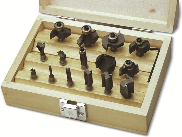 Produktbild Mannesmann 15-tlg. Fräsersatz mit 6 mm Schaft