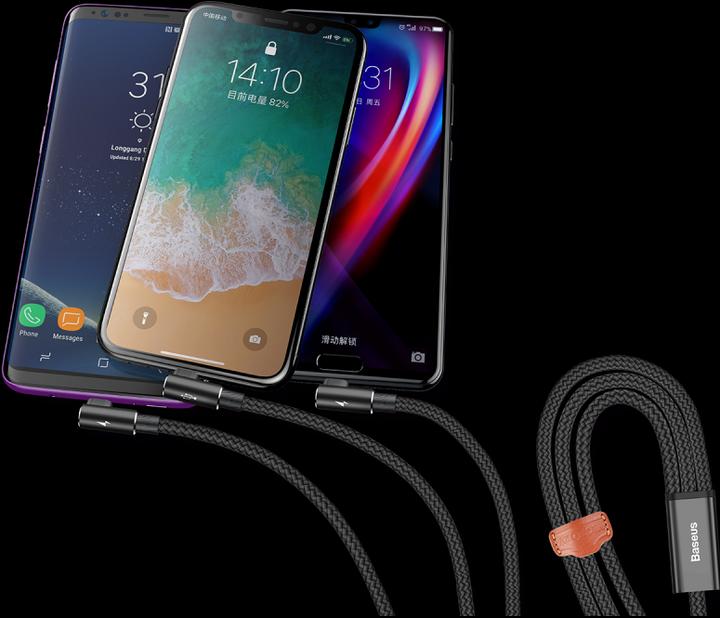 Produktbild Baseus MVP 3-in-1 Mobile game Cable (1.20 m, USB 2.0)
