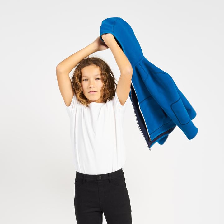 Immagine prodotto Tribord Giacca in pile vela bambini calda reversibile 500 blu navy/blu (110)