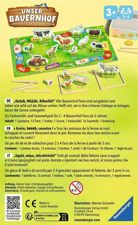 Actual product image Ravensburger Our farm (French, German, Italian)