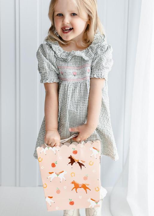 Image du produit Partydeco Sac cadeau cheval, 1 pièce, rose clair (Pochette cadeau, 1 x)