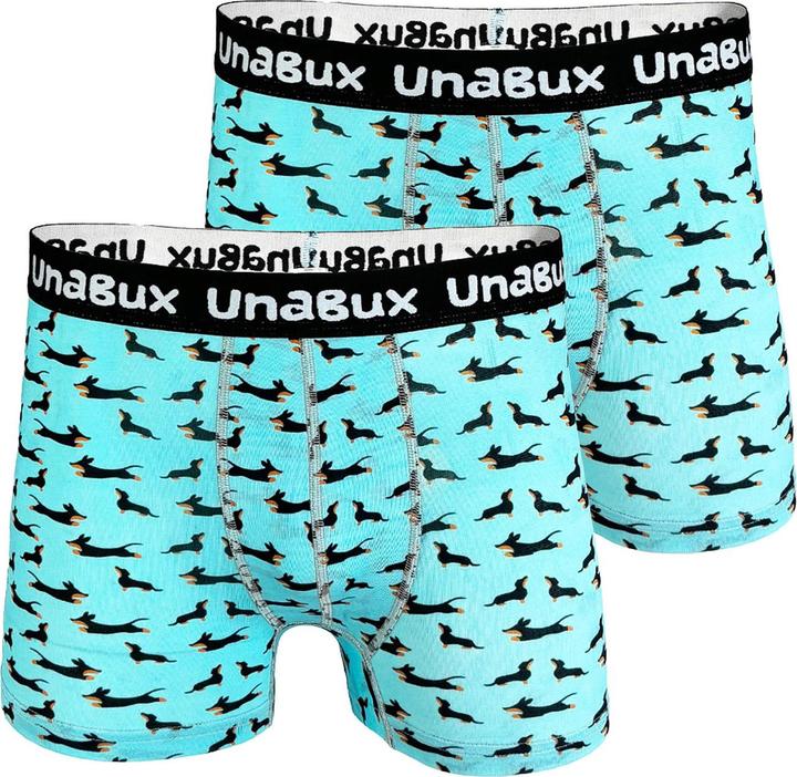 Immagine prodotto Unabux Boxer BLACK WHITE RABBIT (XXL, Confezione da 2)