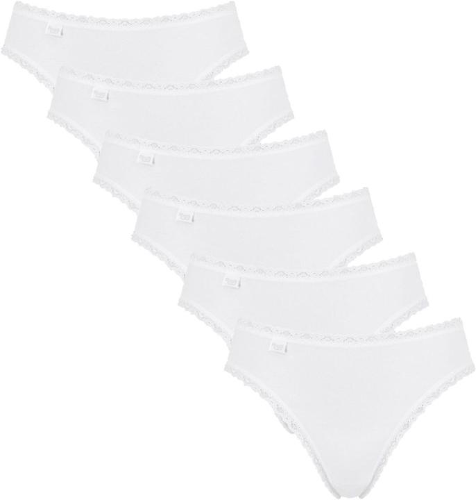 Immagine prodotto Sloggi Confezione da 6 slip Tai in pizzo di cotone 24/7 (38, M, confezione da 6)