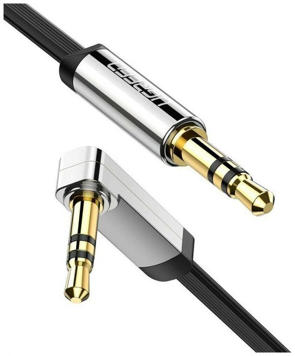 Produktbild Ugreen Cable Audio 3.5mm M/M Angled Flat 1.5m AV119 10598 (1.50 m, 3.5mm Klinke (AUX))