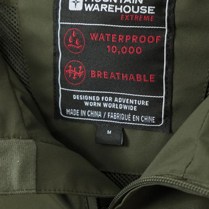 Actual product image Mountain Warehouse Mens Brisk Extreme Waterproof Jacket (XS)