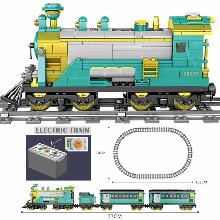 Image du produit Kazi Locomotive à vapeur avec wagons de marchandises