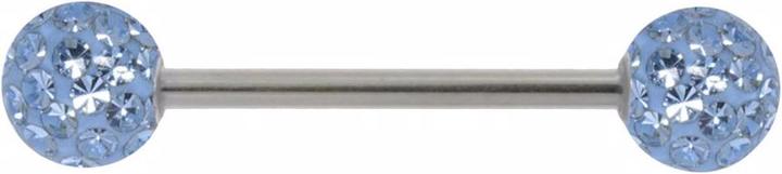Image du produit Bijouteria Piercing langue (Cristallin, Résine époxy, Acier chirurgical 316L)