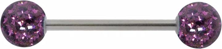 Bijouteria Zungenpiercing (Kristall, Epoxiharz, Chirurgenstahl 316L)