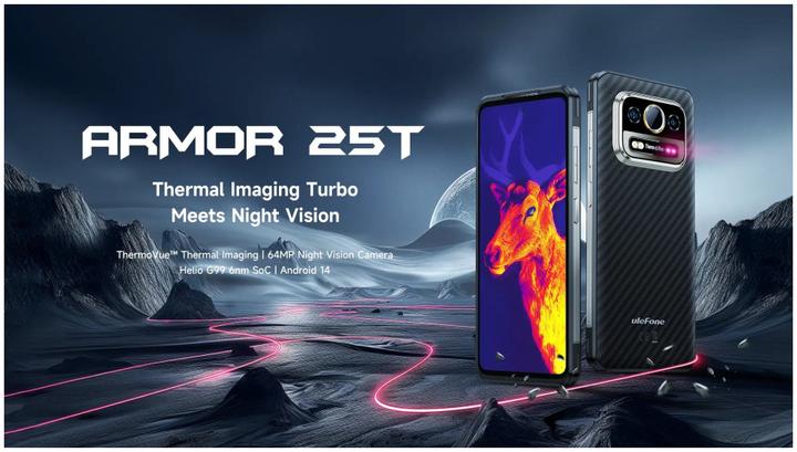 Produktbild Ulefone Smartphone Armor 25T 8GB/256GB (Frost Black) (256 GB, Frost Black, 6.77", Hybrid Dual SIM, 50 Mpx, 4G)