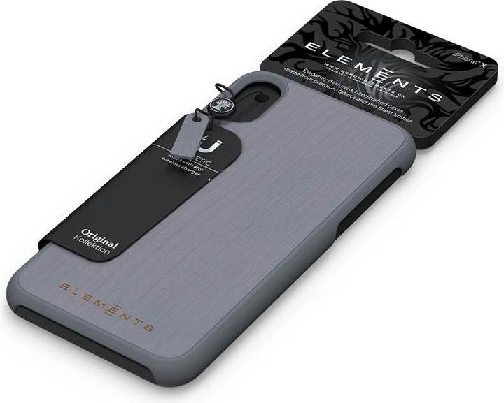 Actual product image Nordic Elements Original Gefion - Iphone Xr Case with Real Maple Wood (Medium Gray) (Apple iPhone XR)