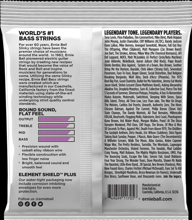 Nutritional values and ingredients Ernie Ball 2817 (4 x, Electric bass, 0.11")