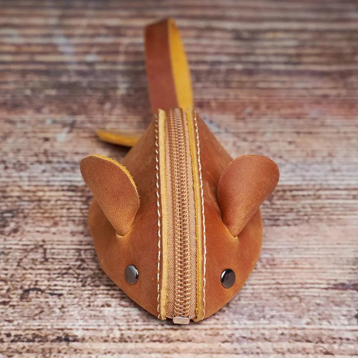 Immagine prodotto Only-Bags.Store Mini Portafoglio Vintage Mini Coin Portafoglio in vera pelle Piccolo Portafoglio Mouse Storage Bag