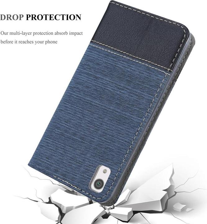 Actual product image Cadorabo Book Jeans Optics Cover (Sony Xperia XA1)